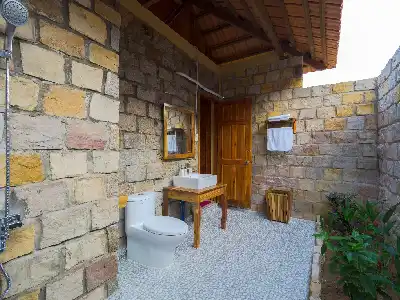 Charlet with garden view