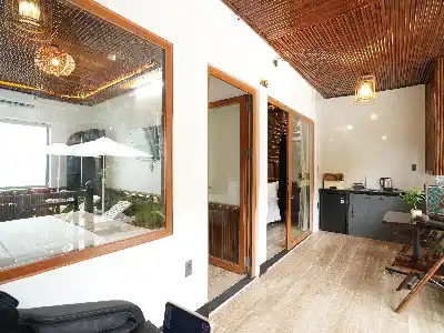 Phòng 2 Giường Đơn Nhìn Ra Hồ Bơi